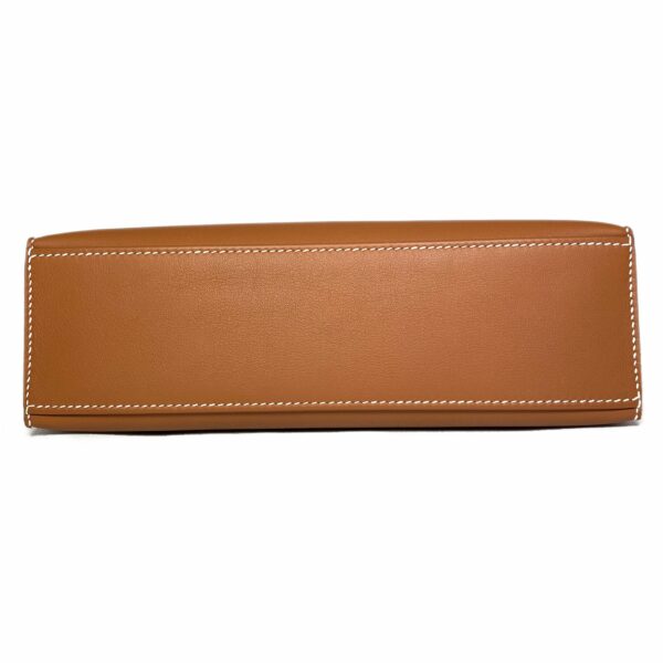 HM Kelly Pochette Gold Swift Palladium Hardware - Image 6