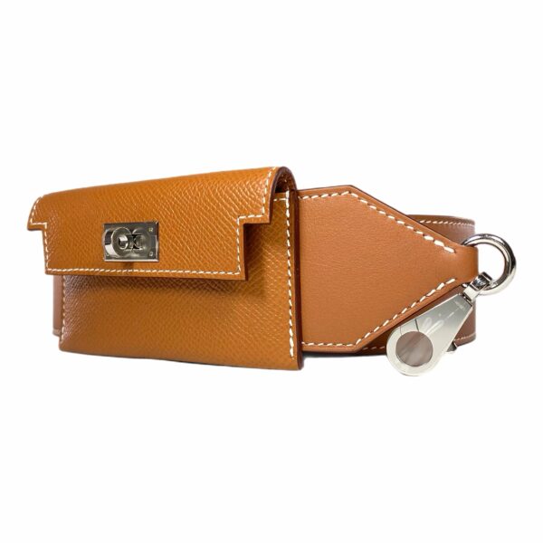 HM Kelly Gold Epsom Pocket Strap Palladium Hardware - Image 4