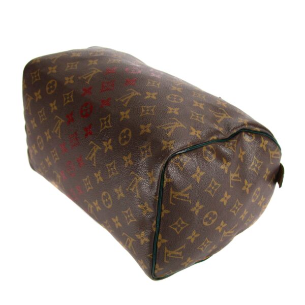 Upcycled LV Speedy 30 Monogram Canvas - Christmas Tree - Image 7