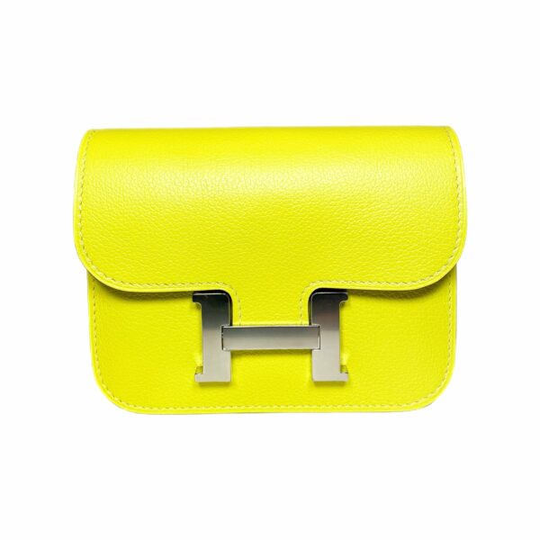 HM Lime Evercolor Constance Slim Wallet