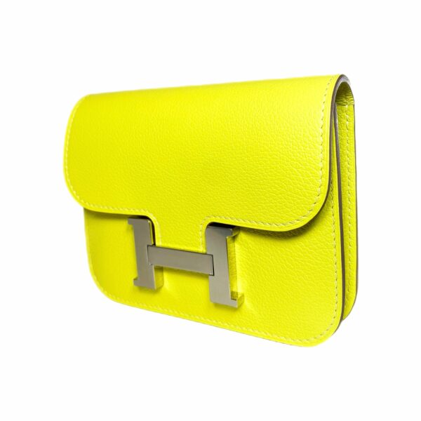 HM Lime Evercolor Constance Slim Wallet - Image 3