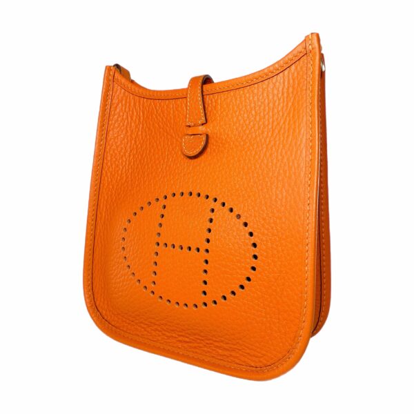 HM Evelyne TPM Orange Clemence Palladium Hardware - Image 4