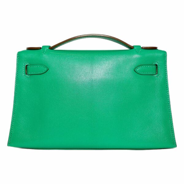 HM Kelly Pochette Menthe Chamkila Palladium Hardware - Image 2