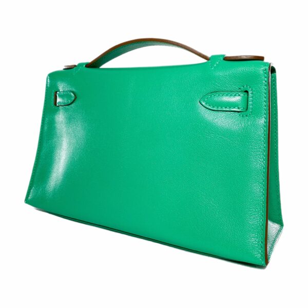 HM Kelly Pochette Menthe Chamkila Palladium Hardware - Image 4