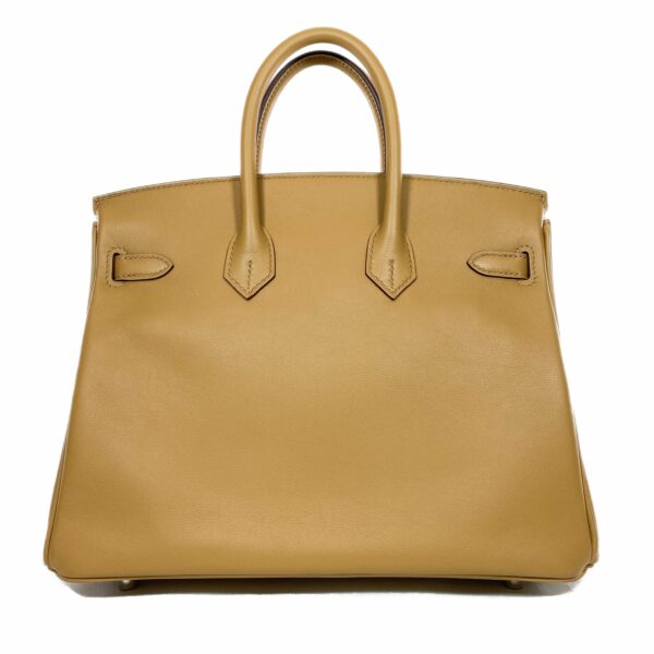 HM Biscuit Birkin 25 In & Out Swift Palladium Hardware - Image 3