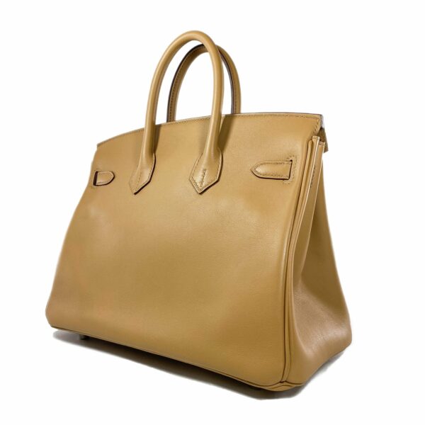 HM Biscuit Birkin 25 In & Out Swift Palladium Hardware - Image 5