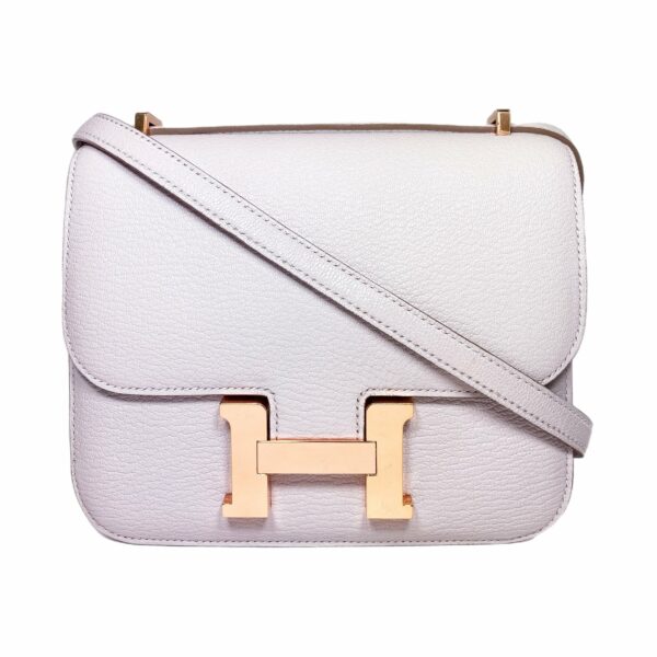 HM Constance 18 Mauve Pale Chevre Rose Gold Hardware - Image 2