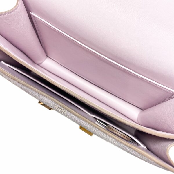 HM Constance 18 Mauve Pale Chevre Rose Gold Hardware - Image 11