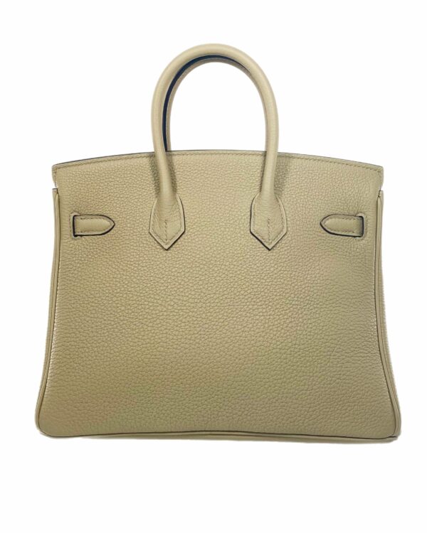 HM Birkin 25 Trench Togo Verso Palladium Hardware - Image 3