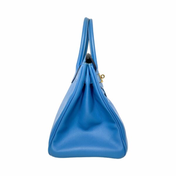 HM Birkin 30 Bleu Paradis Epsom Gold Hardware - Image 3