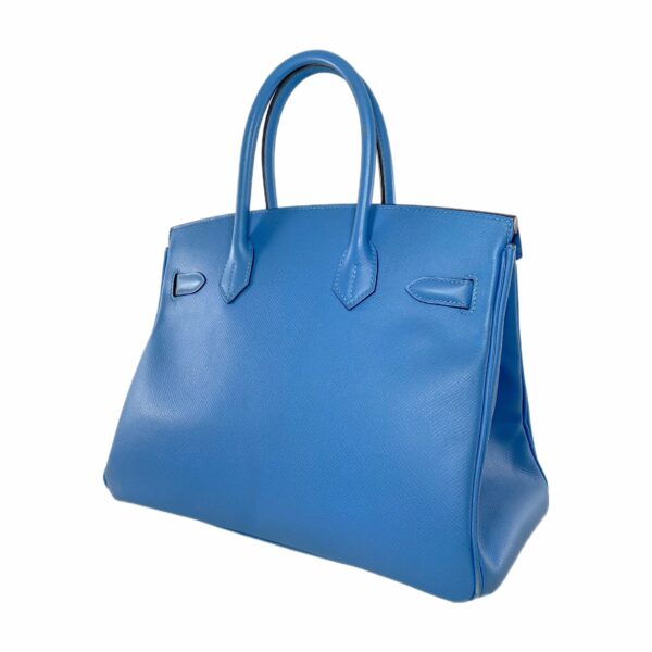 HM Birkin 30 Bleu Paradis Epsom Gold Hardware - Image 6