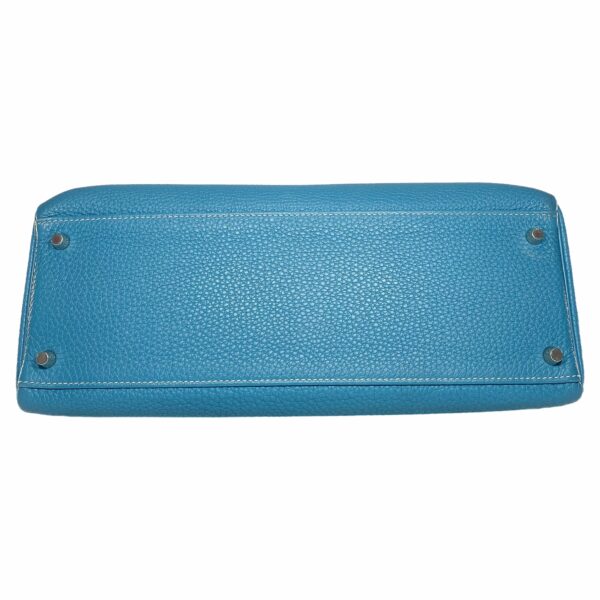 HM Kelly 35 Blue Jean Togo Palladium Hardware - Image 8