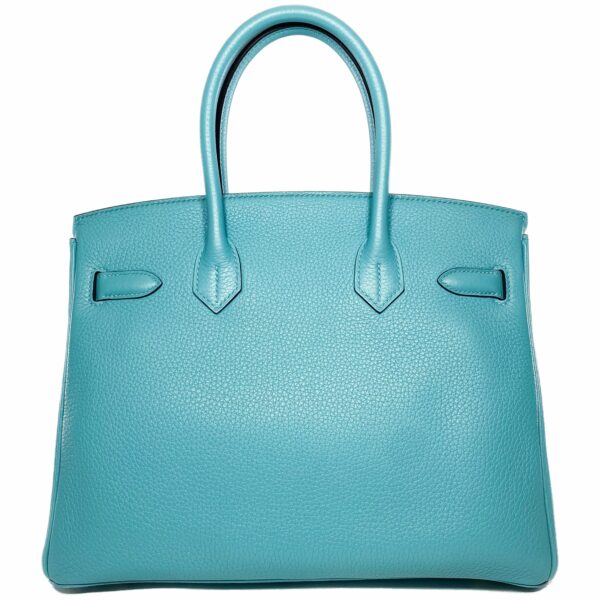 HM Birkin 30 Bleu Saint Cyr Togo Gold Hardware - Image 2