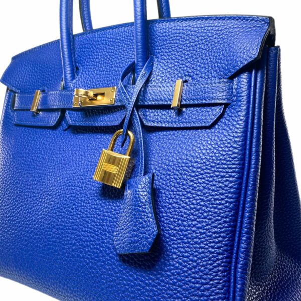 HM Birkin 25 Bleu Electric Togo Gold Hardware - Image 5