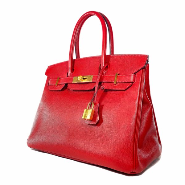 HM Birkin 30 Rouge Casaque Epsom Gold Hardware - Image 3