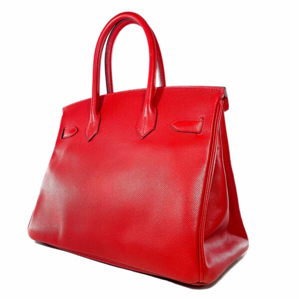 HM Birkin 30 Rouge Casaque Epsom Gold Hardware - Image 4