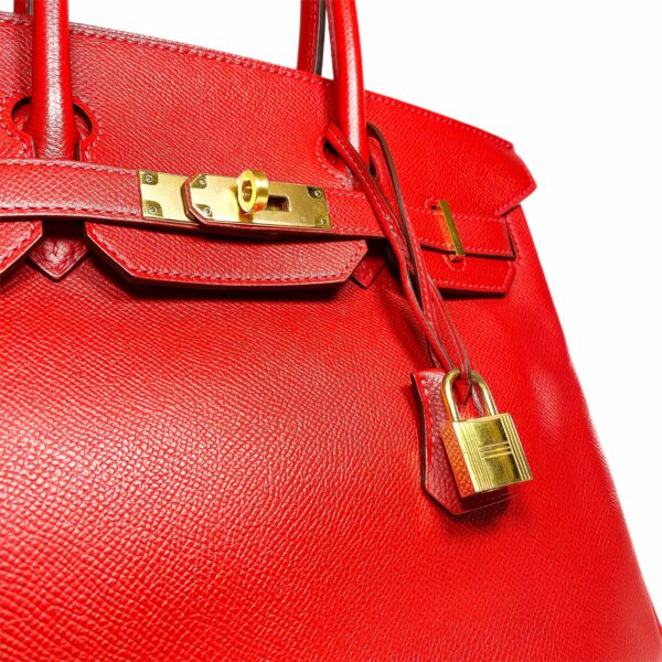 HM Birkin 30 Rouge Casaque Epsom Gold Hardware - Image 11