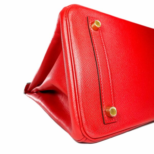 HM Birkin 30 Rouge Casaque Epsom Gold Hardware - Image 8