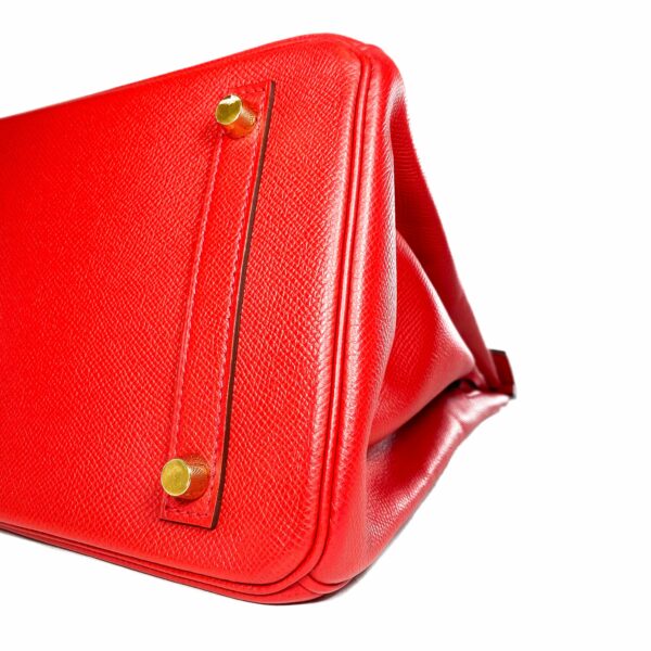 HM Birkin 30 Rouge Casaque Epsom Gold Hardware - Image 9