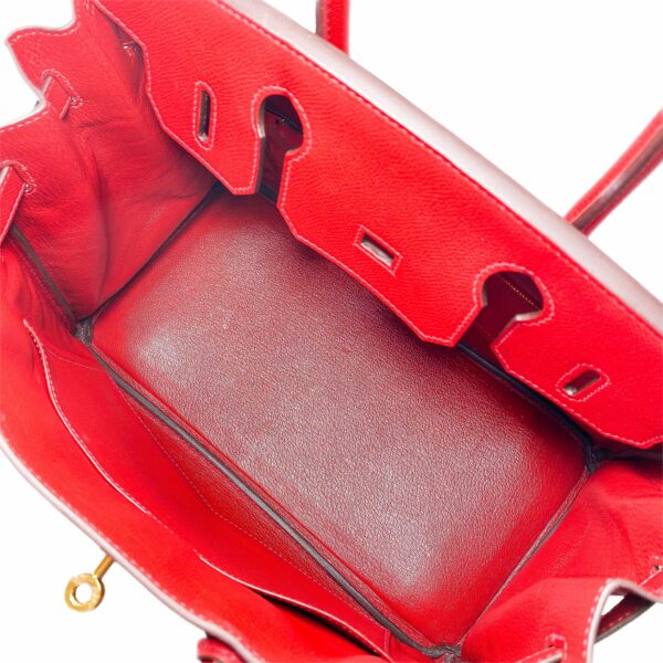 HM Birkin 30 Rouge Casaque Epsom Gold Hardware - Image 10