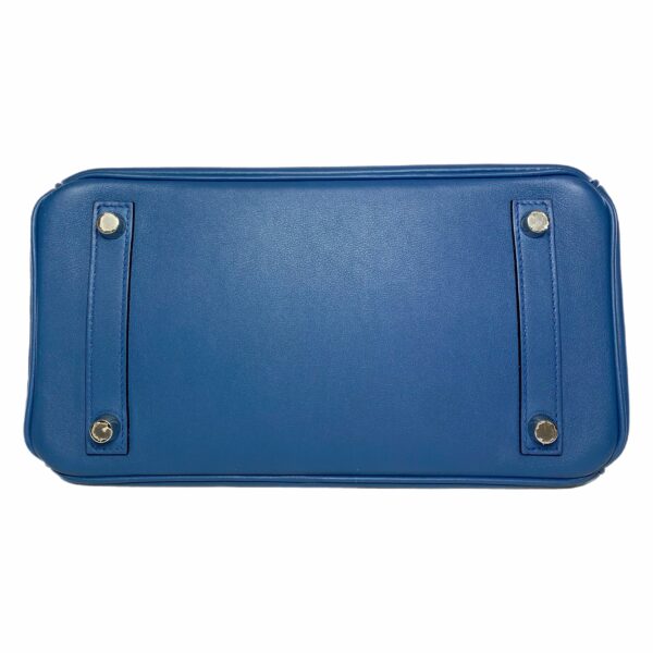 HM Birkin 25 Blue Brighton Swift Palladium Hardware - Image 7