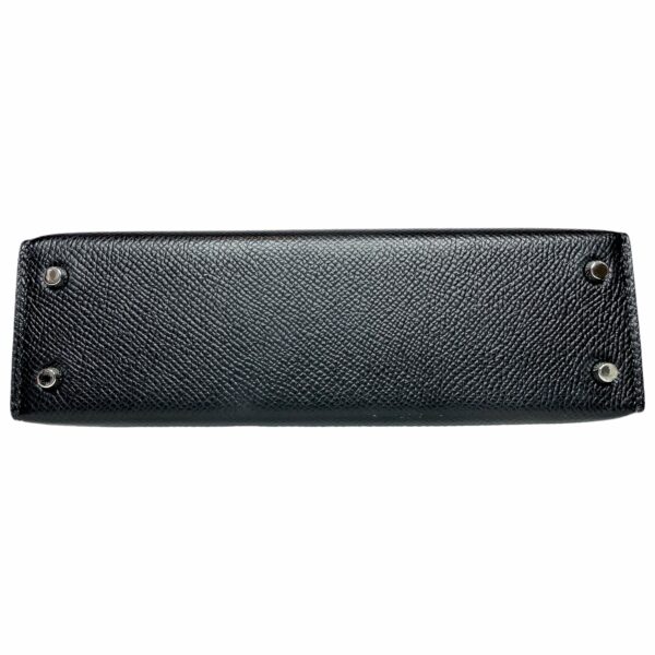 HM Mini Kelly 20 Black Epsom Palladium Hardware - Image 8