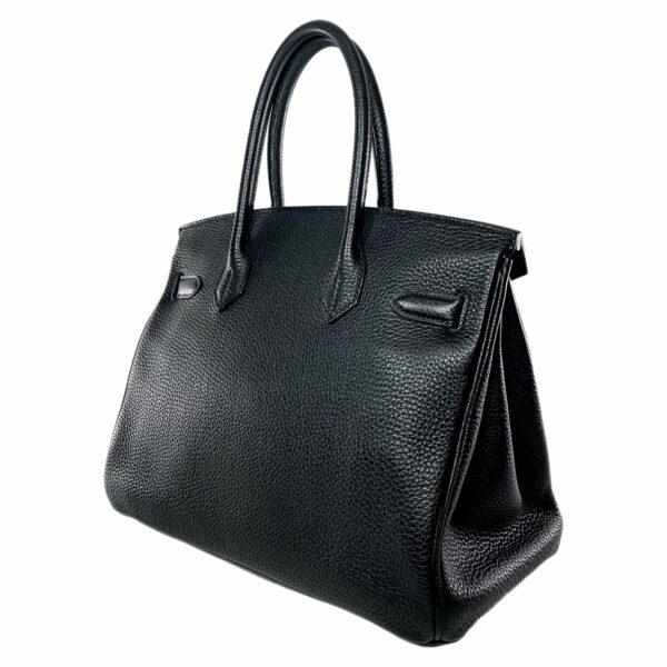 HM Birkin 30 Black Togo Palladium Hardware - Image 4