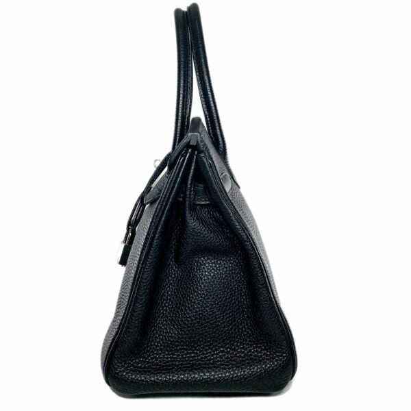 HM Birkin 30 Black Togo Palladium Hardware - Image 6