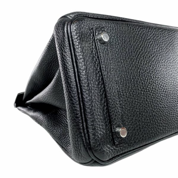 HM Birkin 30 Black Togo Palladium Hardware - Image 8