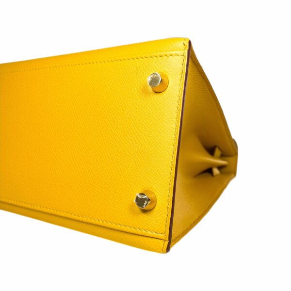 HM Kelly 28 Jaune Ambre Epsom Gold Hardware - Image 10