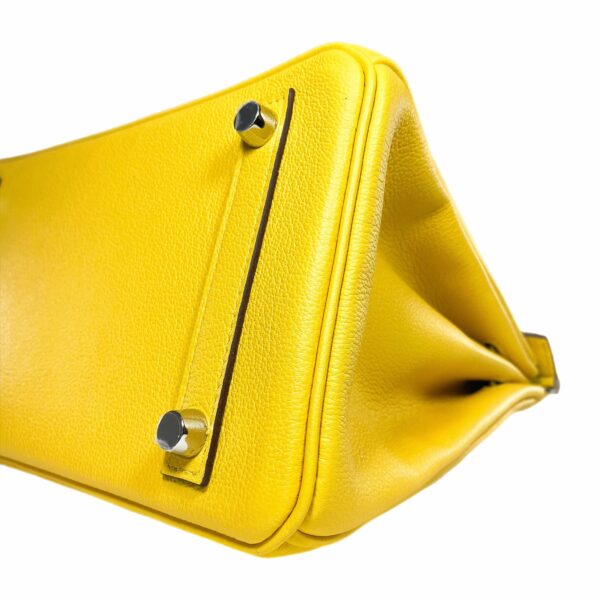 HM Birkin 25 Jaune de Naples Novillo Palladium Hardware - Image 9