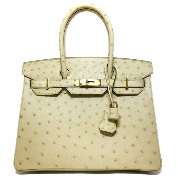 HM Birkin 30 Parchemin Ostrich Gold Hardware