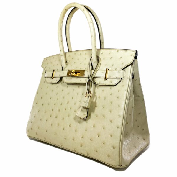 HM Birkin 30 Parchemin Ostrich Gold Hardware - Image 3