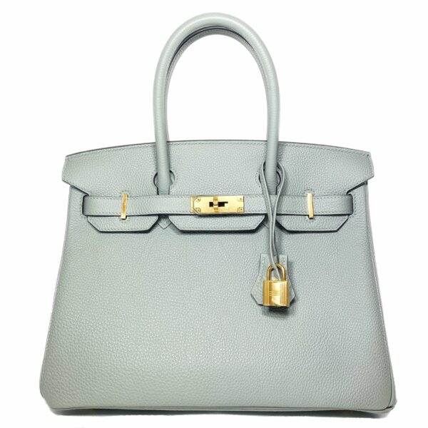 HM Birkin 30 Gris Mouette Togo Gold Hardware