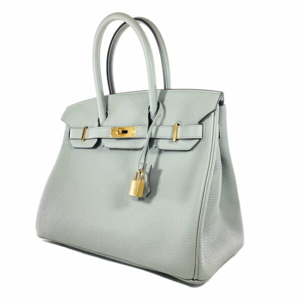 HM Birkin 30 Gris Mouette Togo Gold Hardware - Image 3