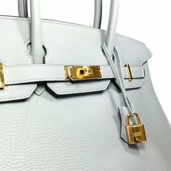 HM Birkin 30 Gris Mouette Togo Gold Hardware - Image 11