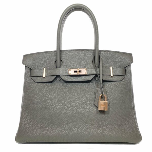 HM Birkin 30 Etain Togo Rose Gold Hardware