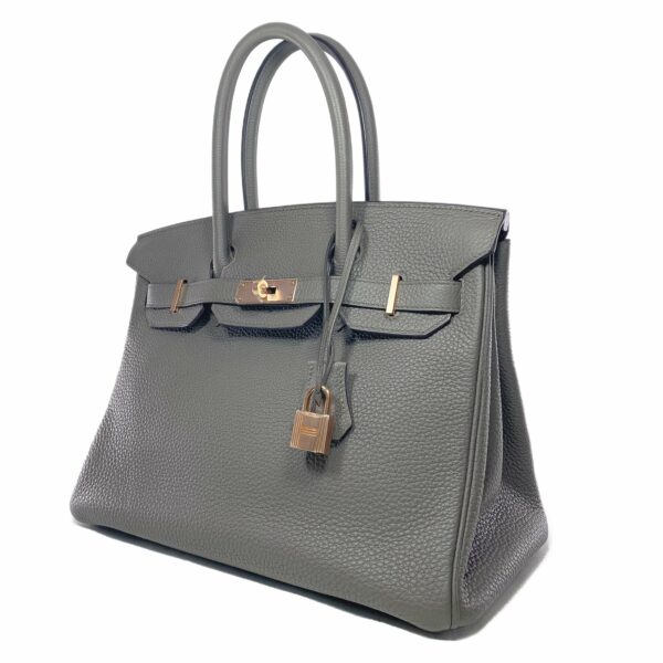 HM Birkin 30 Etain Togo Rose Gold Hardware - Image 3