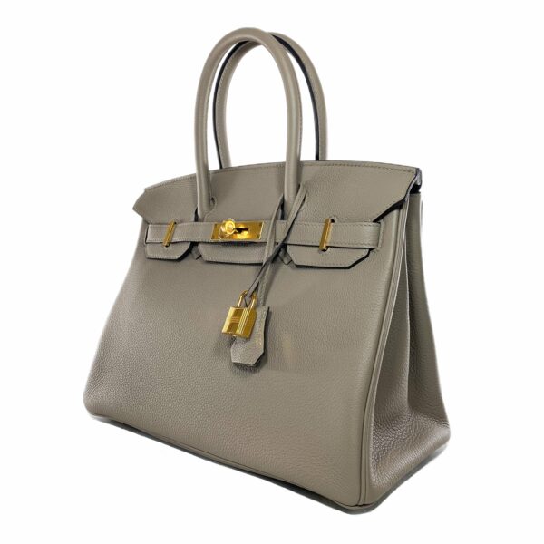 HM Birkin 30 Gris Asphalte Togo Gold Hardware - Image 3