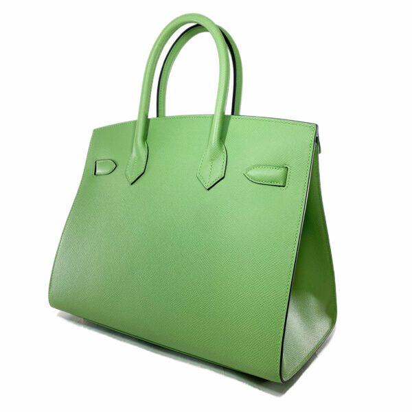 HM Birkin 30 Vert Criquet Sellier Epsom Gold Hardware - Image 4