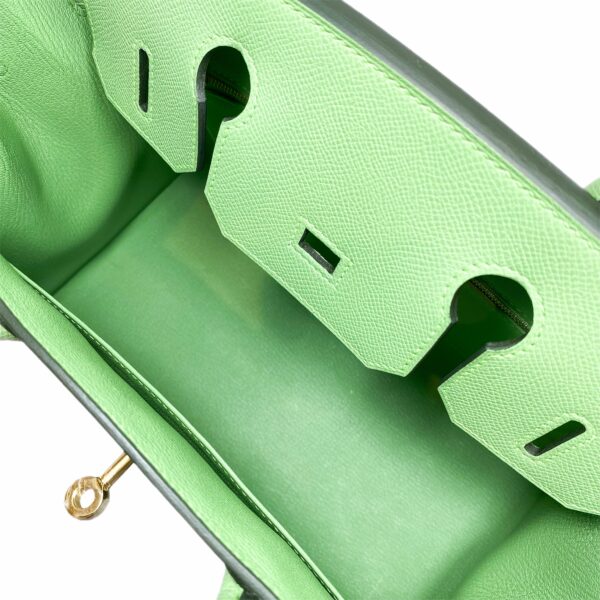 HM Birkin 30 Vert Criquet Sellier Epsom Gold Hardware - Image 10