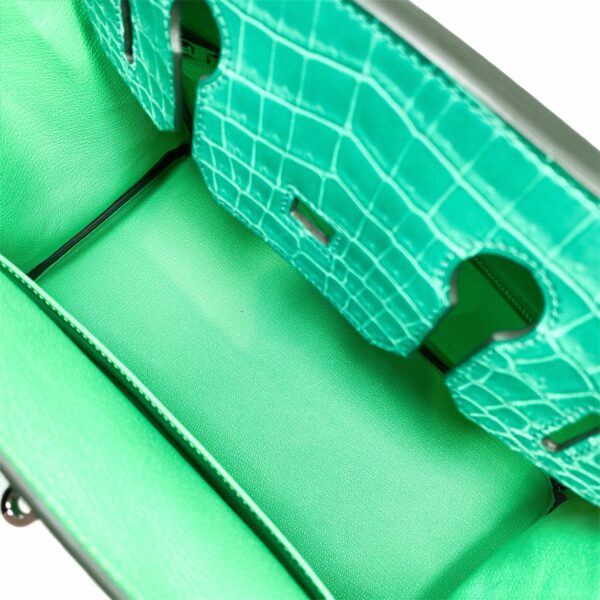 HM Birkin 30 Touch Vert Jade Vert Comics Nilo Crocodile Togo Palladium Hardware - Image 10