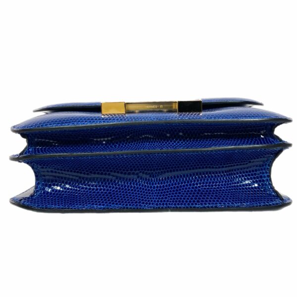 HM Constance 18 Bleu Saphir Lizard Gold Hardware - Image 6