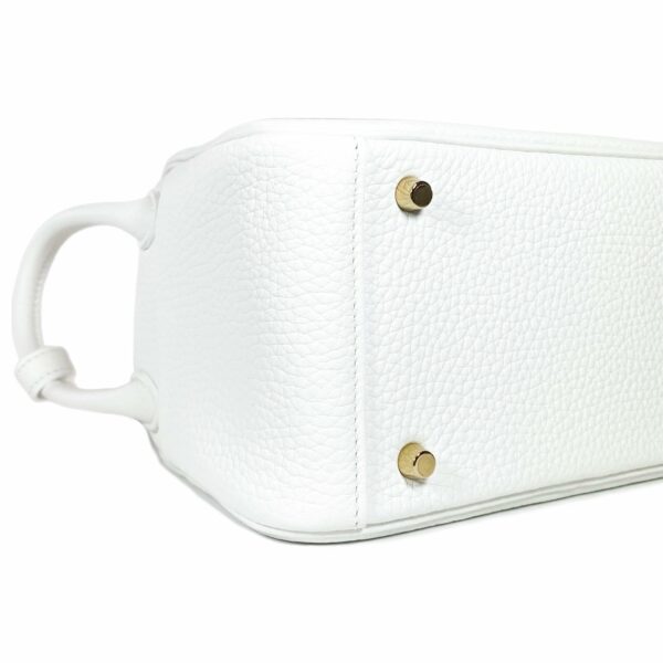 HM Mini Lindy White Clemence Gold Hardware - Image 10