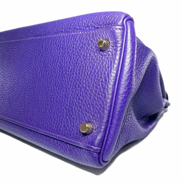 HM Kelly 35 Ultraviolet Togo Gold Hardware - Image 10