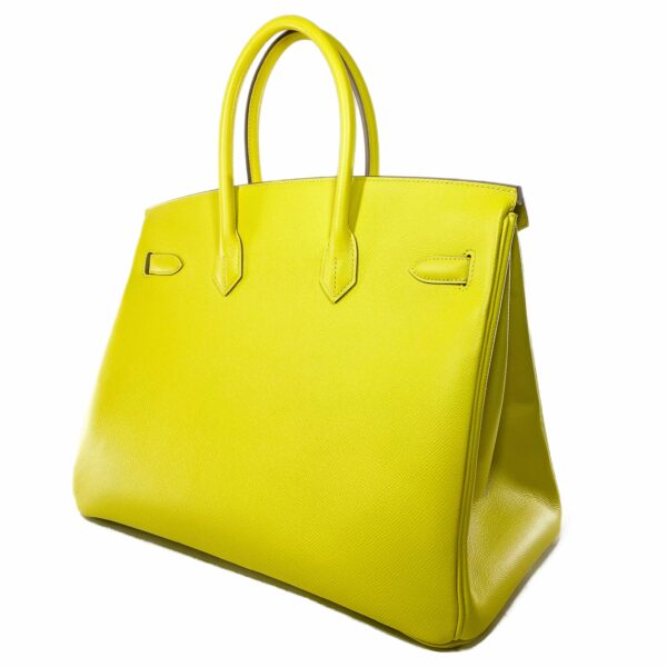 HM Birkin 35 Lime Epsom Gold Hardware - Image 4