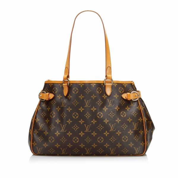 Brown LV Monogram Batignolles Horizontal Tote Bag - Image 11