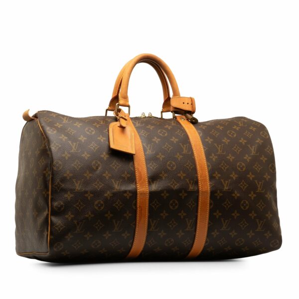 Brown LV Monogram Keepall 50 Travel Bag - Image 2