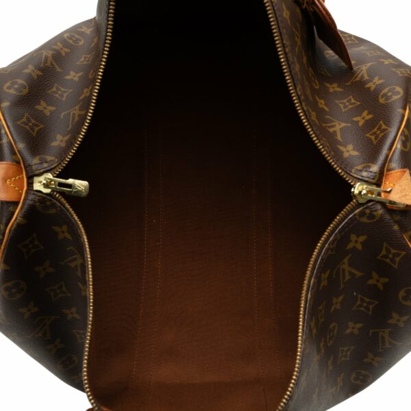 Brown LV Monogram Keepall 50 Travel Bag - Image 5