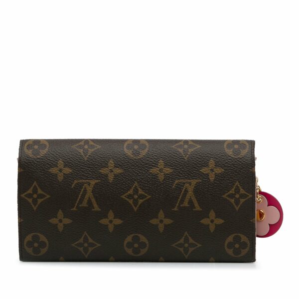 Brown LV Monogram Emilie Bloom Flowers Wallet - Image 4